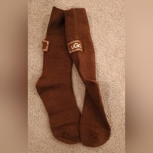 Brown Socks Mid Calf